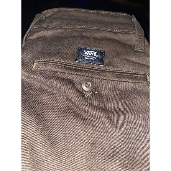 Vans Chino Brown Pants Men's Size 28 Lightweight Comfortable - Picture 2 of 7